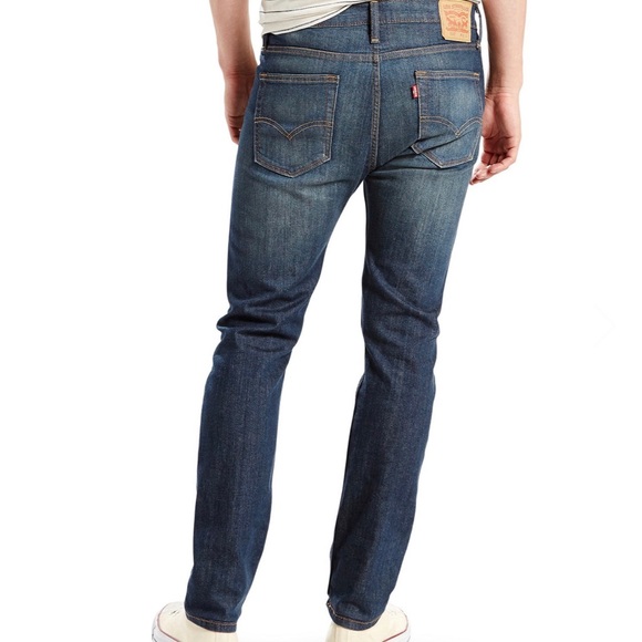 Levi’s Men's 511 Style Slim Fit Leg Denim Jeans Dark Wash Blue Size 31Wx32L EUC - Picture 2 of 11